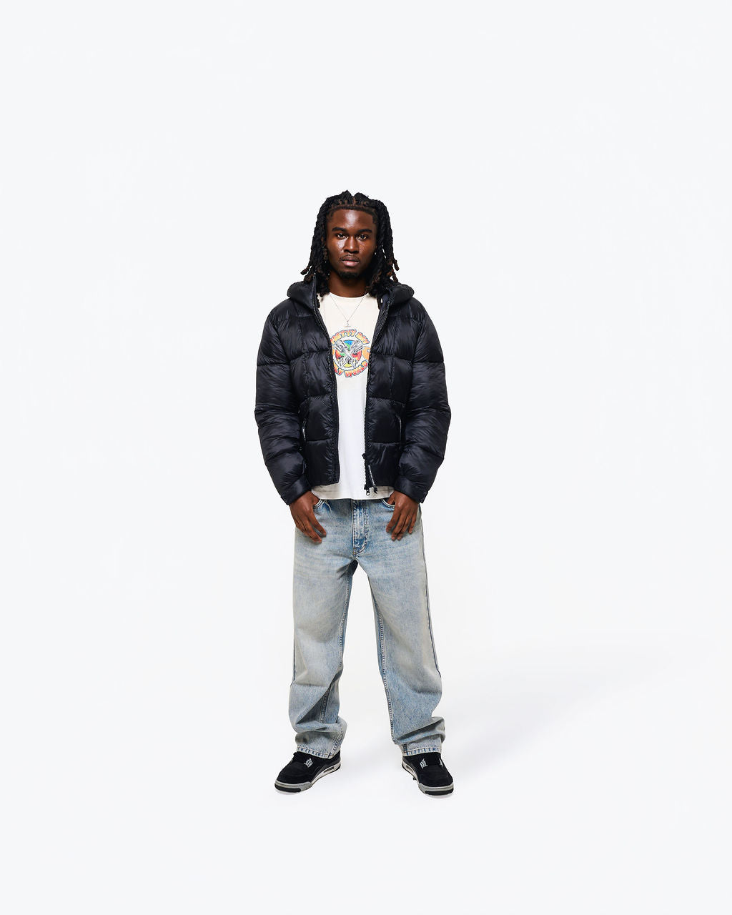 Relaxed Woven straight leg Denim