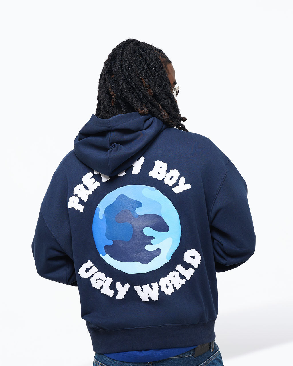 WORLD NAVY HOODIE