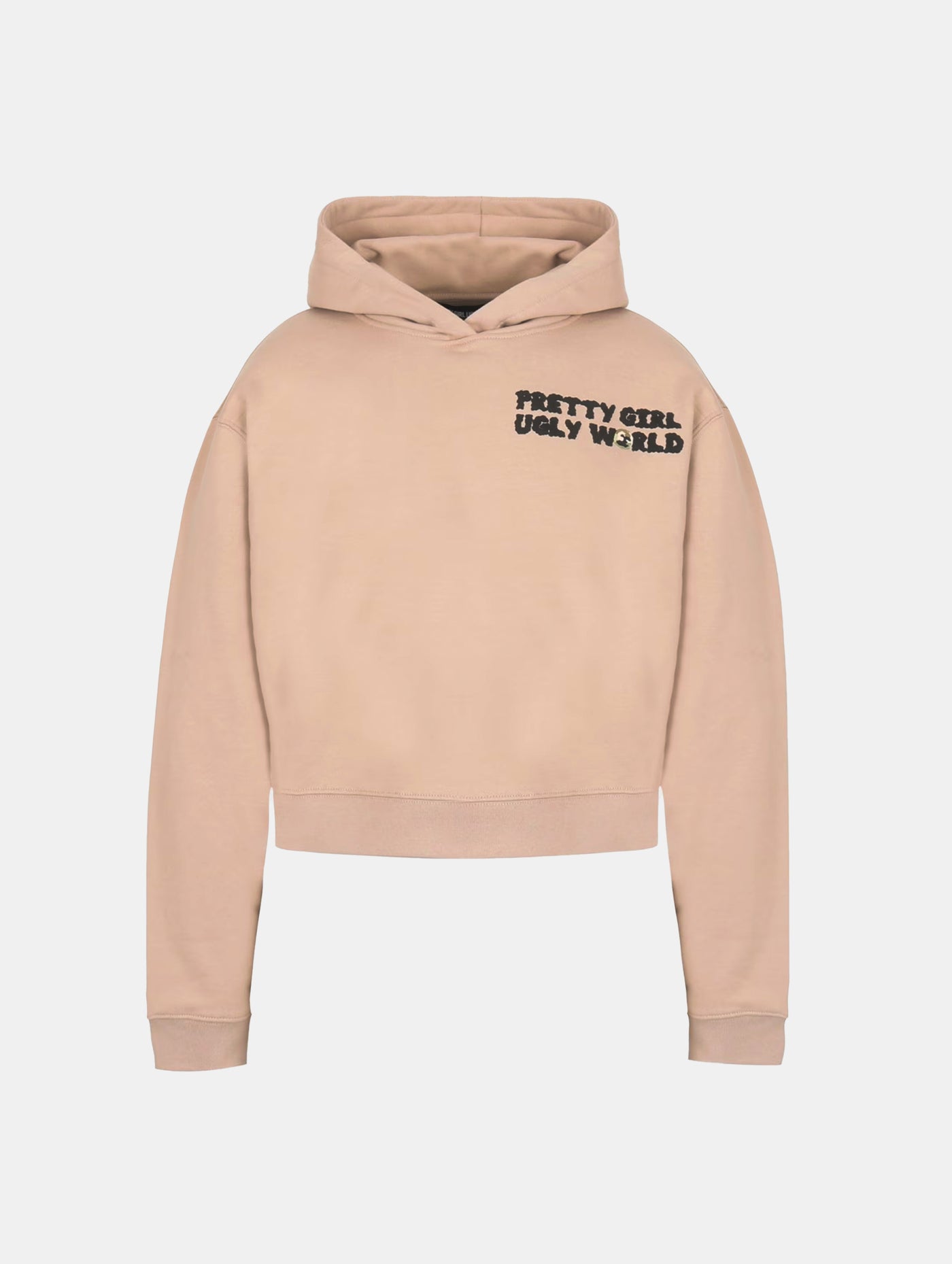 WORLD CROPPED HOODIE Mushroom