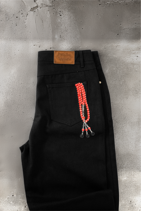 'Beaded' Denim