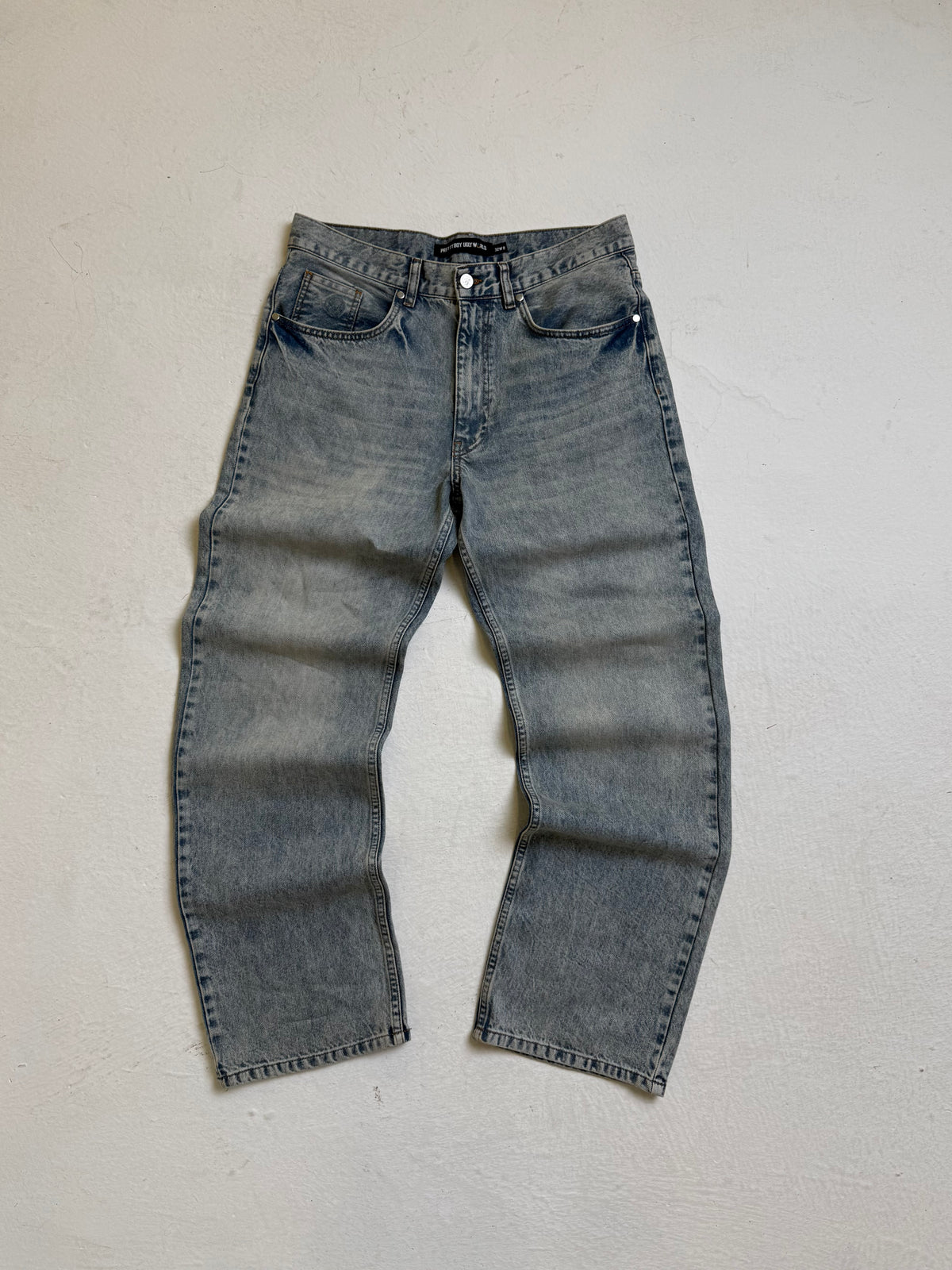 Relaxed Woven straight leg Denim