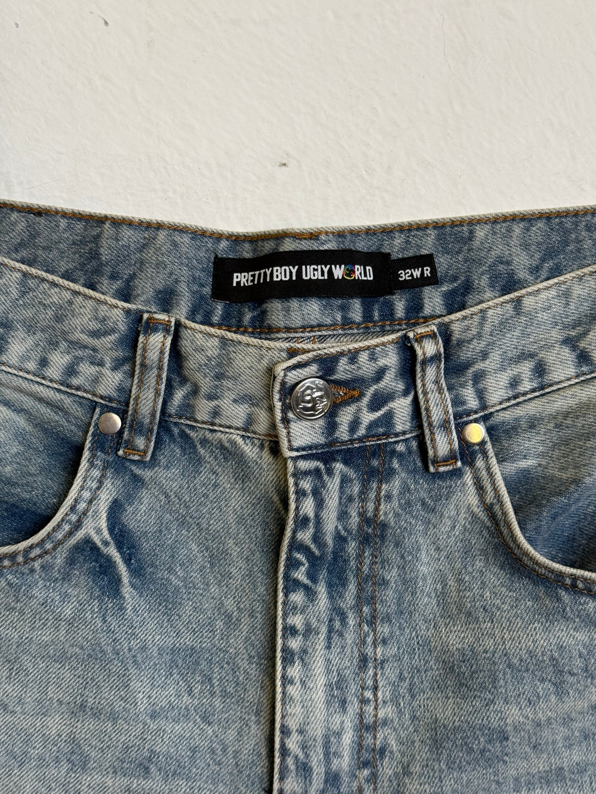 Relaxed Woven straight leg Denim