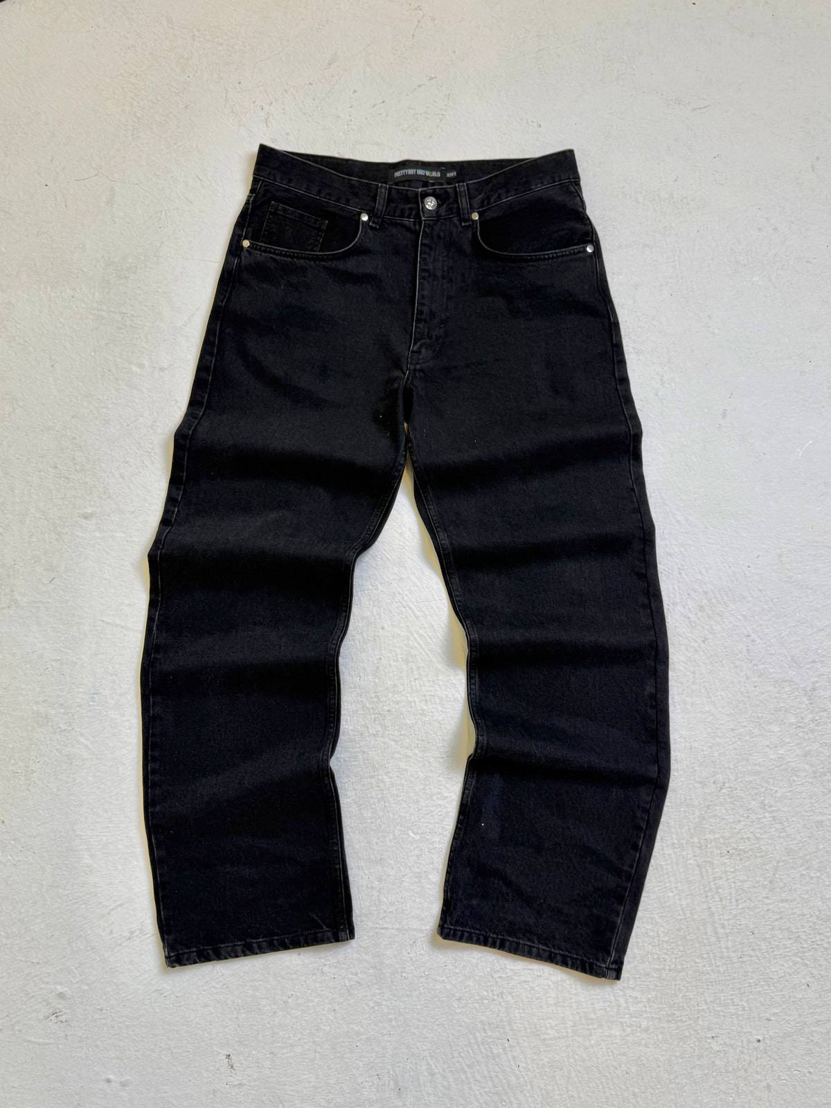 Relaxed Woven straight leg Denim