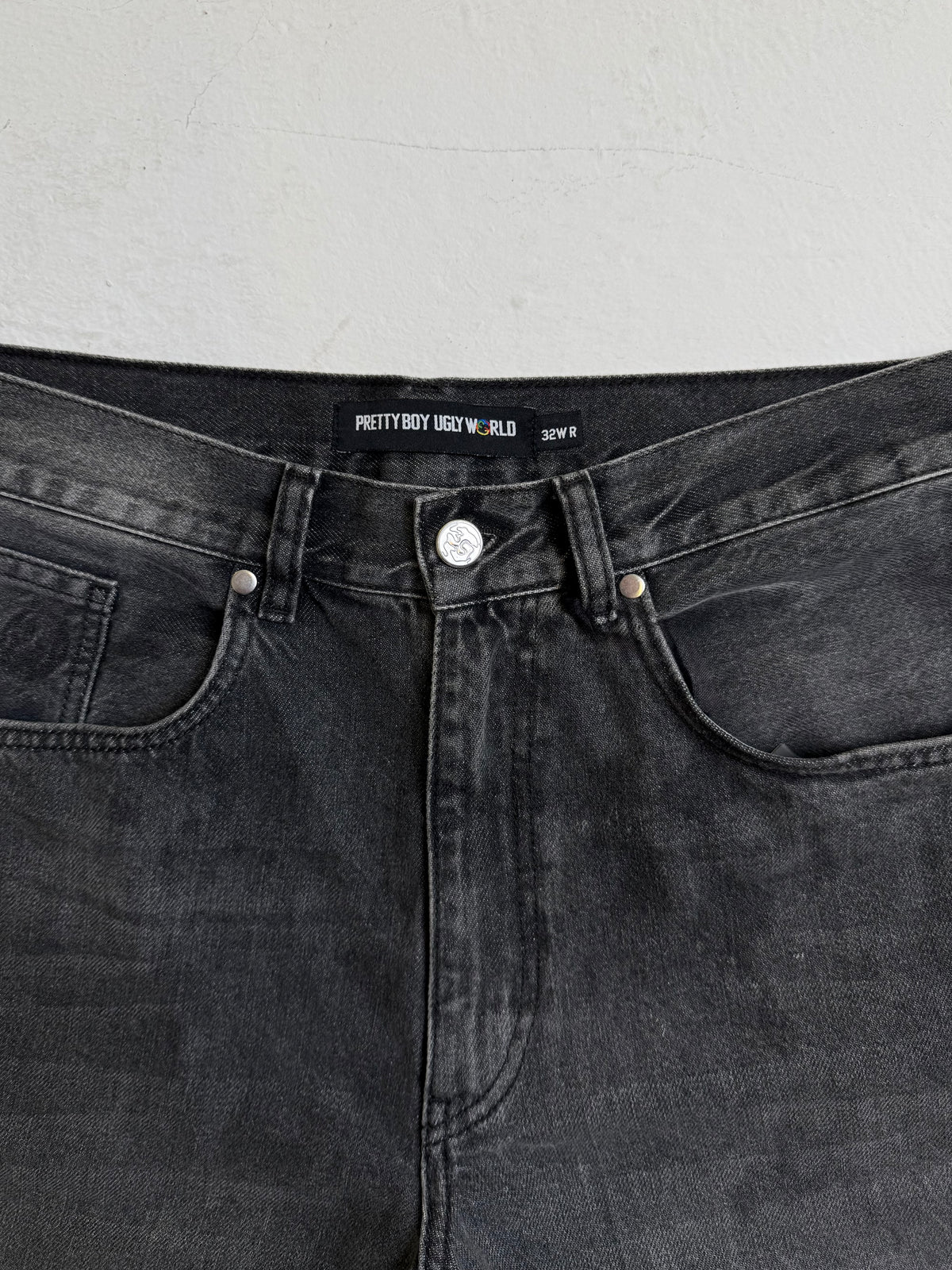 Relaxed Woven straight leg Denim