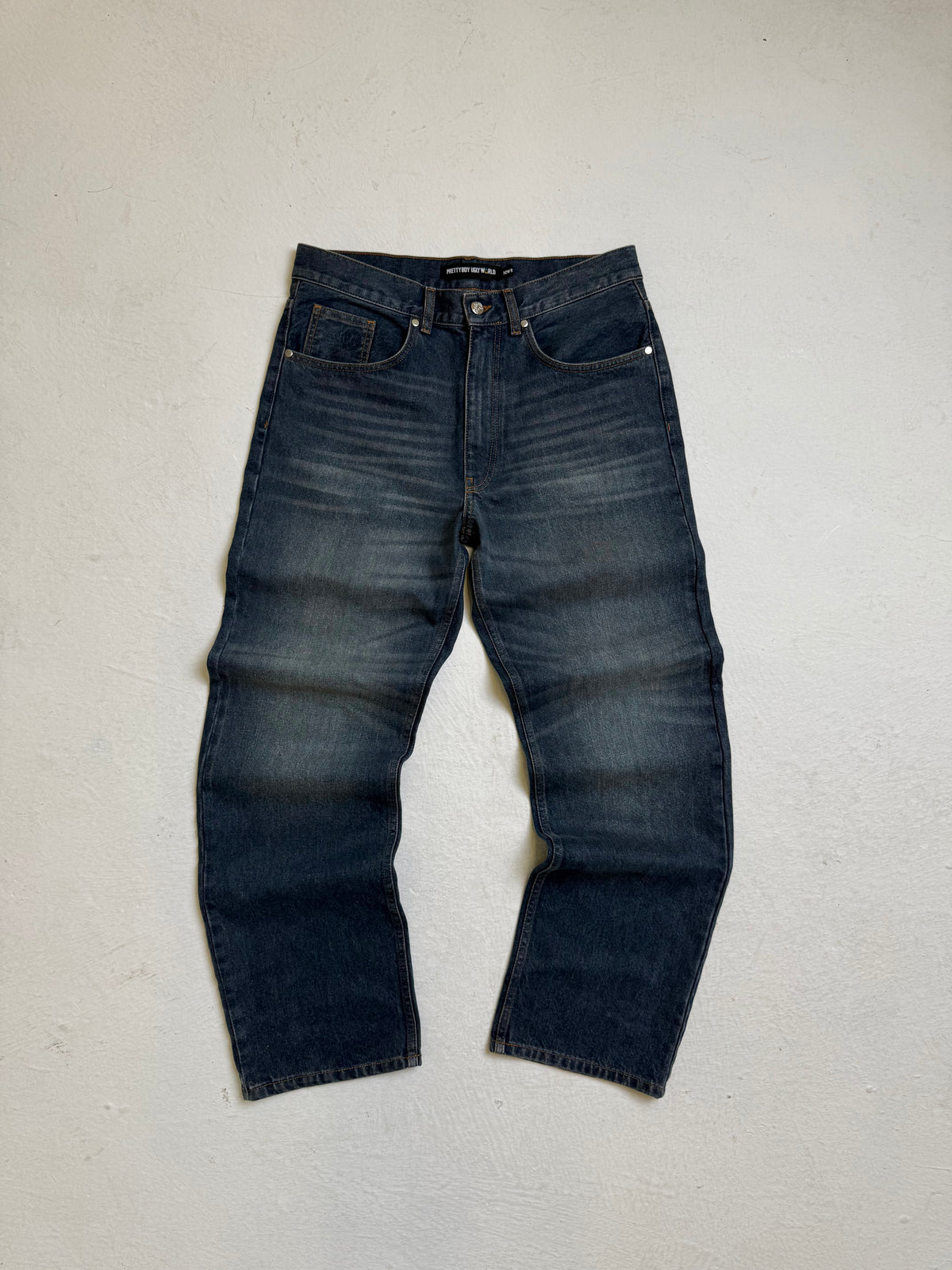 Relaxed Woven straight leg Denim