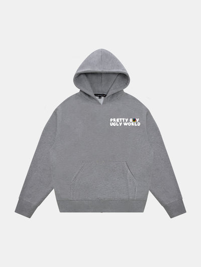WORLD HOODIE GREY