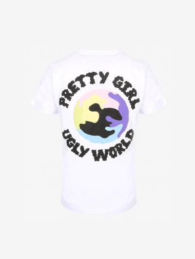 PRETTY GIRL WORLD T-SHIRT White