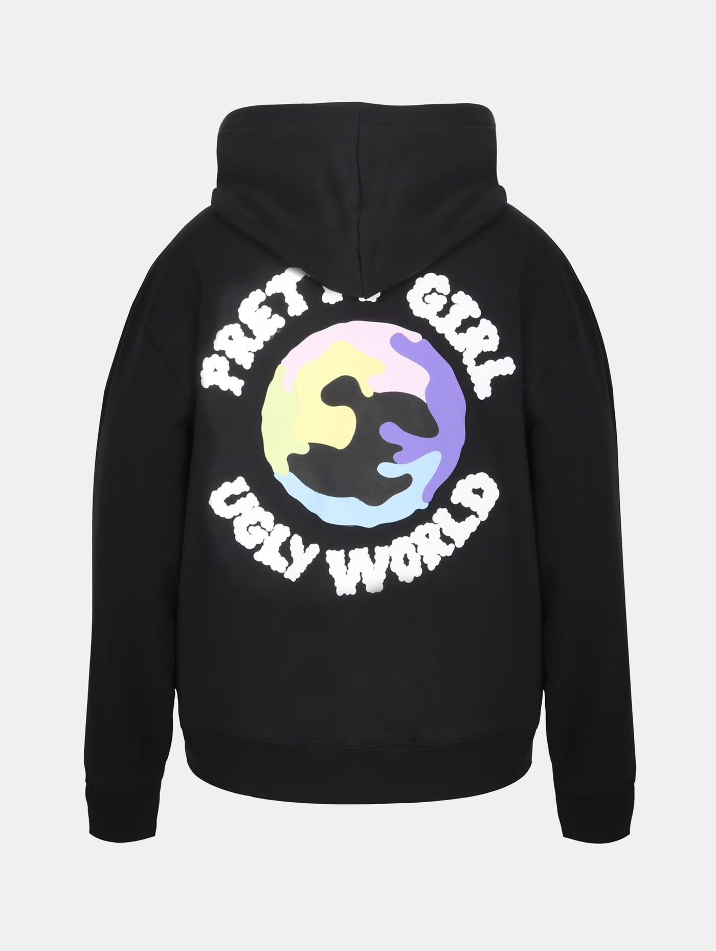 PRETTY GIRL WORLD ZIP HOOD Black