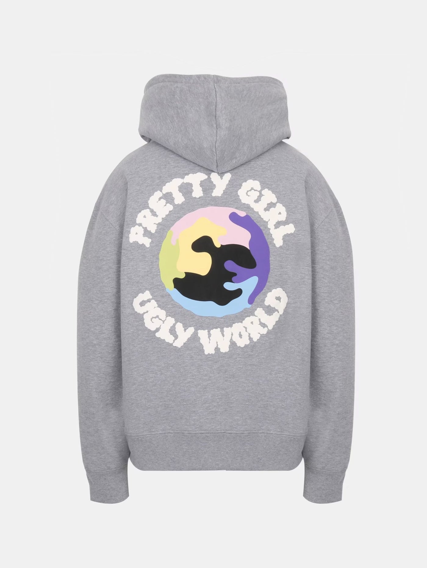 PRETTY GIRL WORLD ZIP HOOD Grey