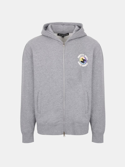 PRETTY GIRL WORLD ZIP HOOD Black