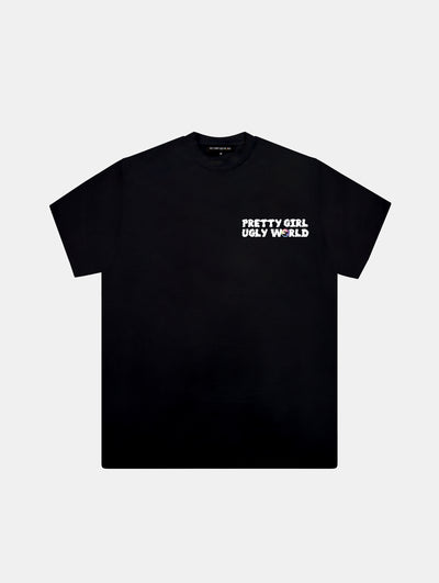 PRETTY GIRL WORLD T-SHIRT Black