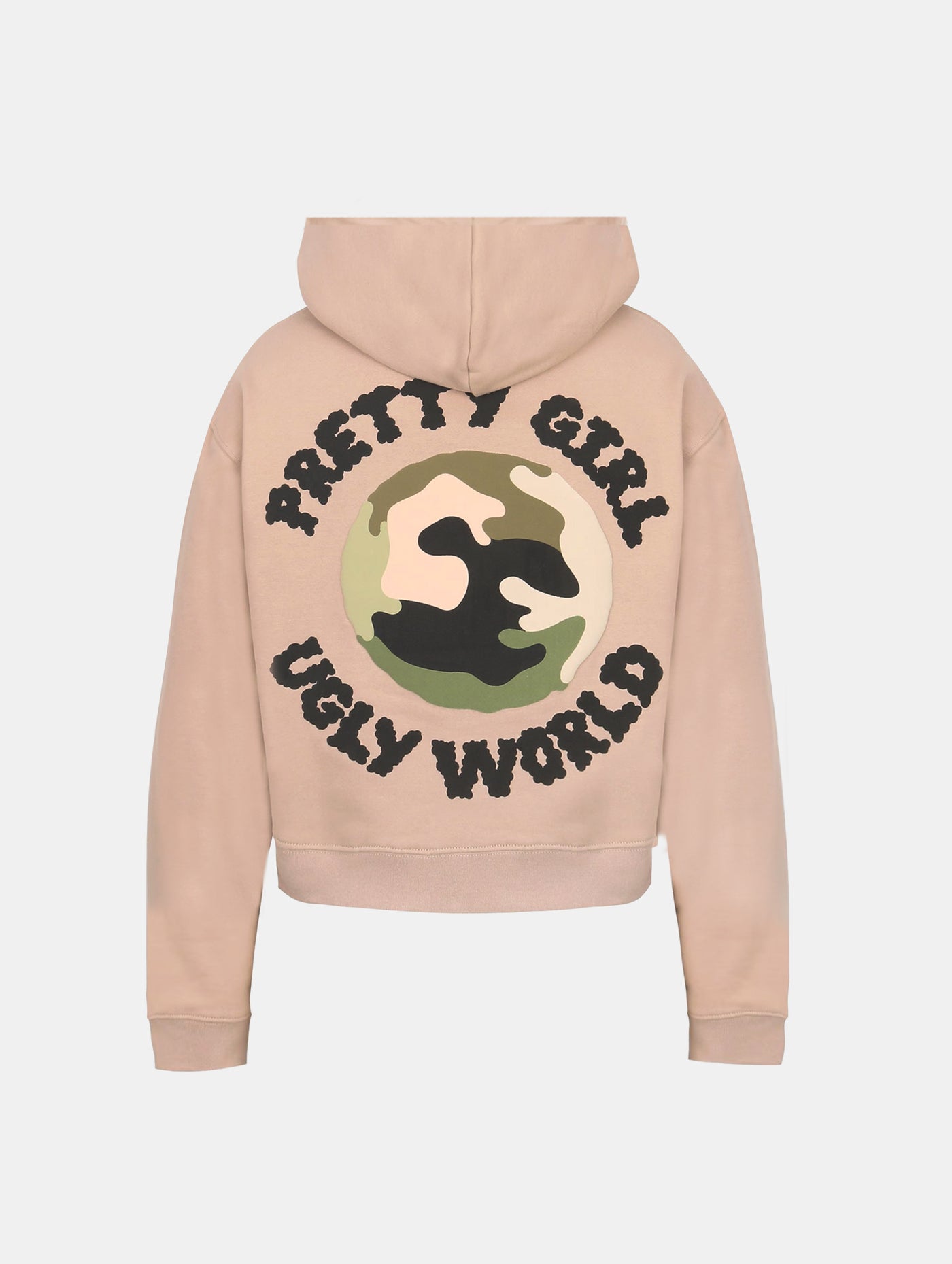 WORLD CROPPED HOODIE Mushroom