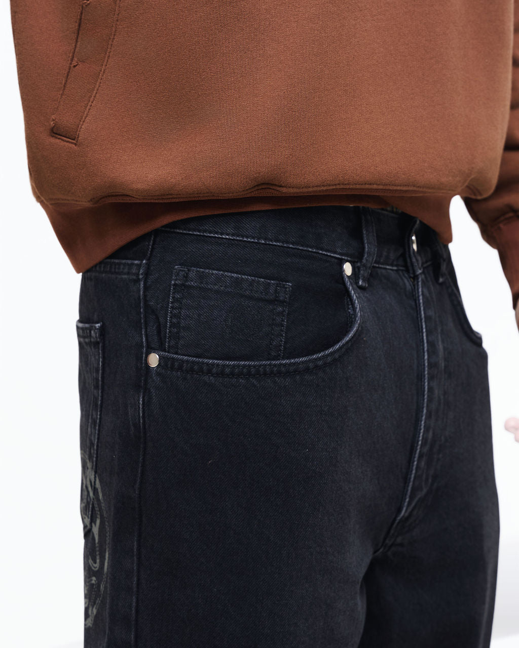 Relaxed Woven straight leg Denim