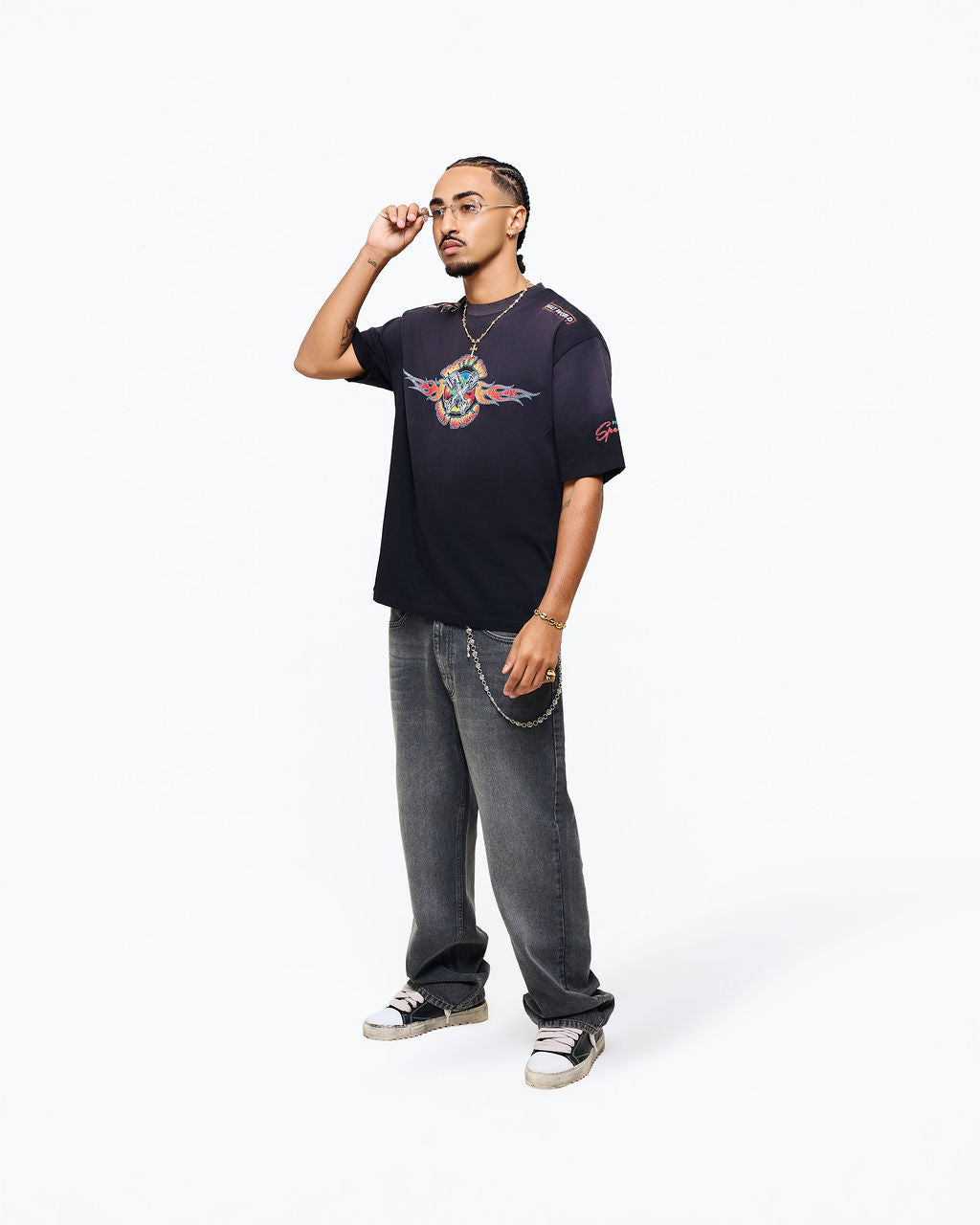 PISTON WASHED BLACK TEE