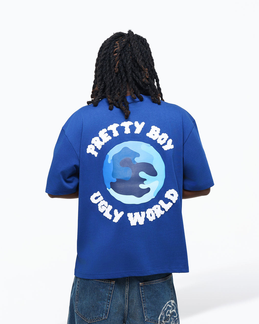 WORLD NAVY TEE