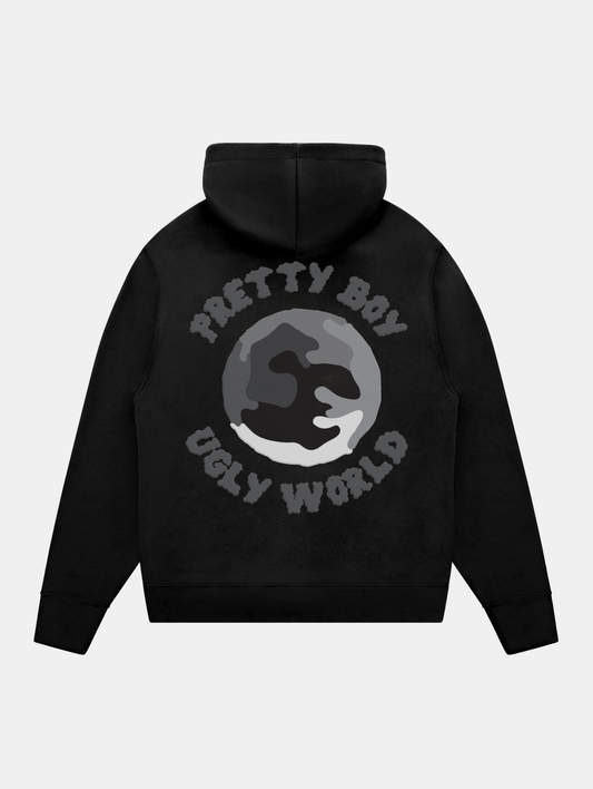 WORLD HOODIE CAMO BLACK