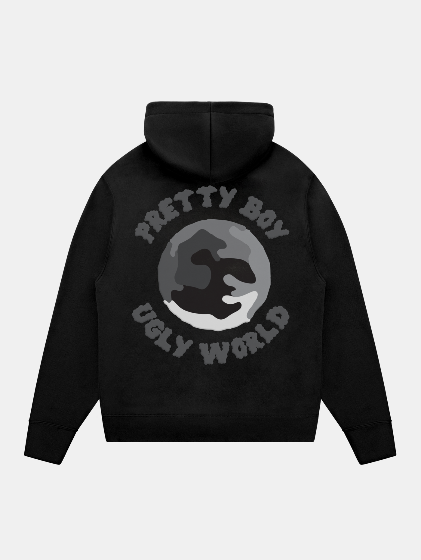WORLD HOODIE CAMO BLACK