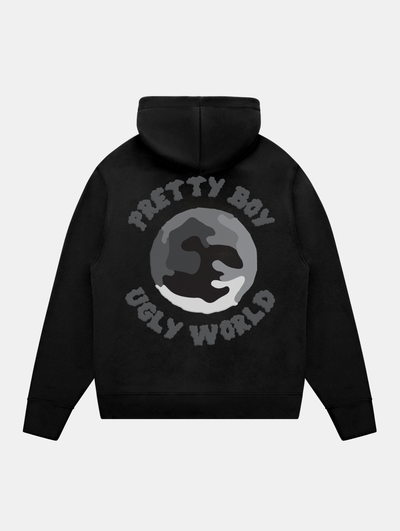 WORLD HOODIE CAMO BLACK