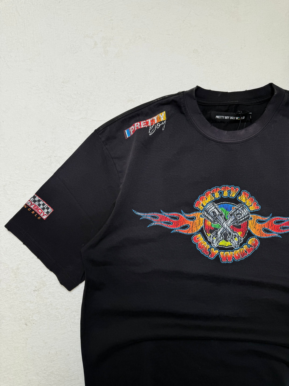 PISTON WASHED BLACK TEE