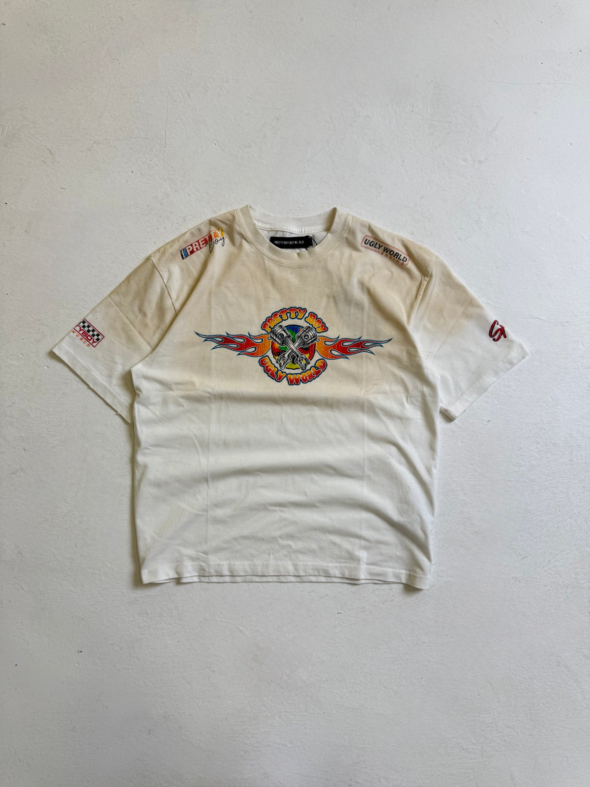 PISTON WASHED WHITE TEE