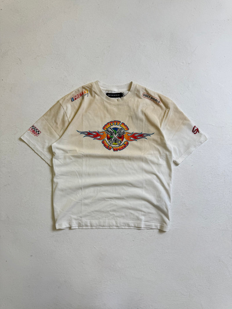 PISTON WASHED WHITE TEE
