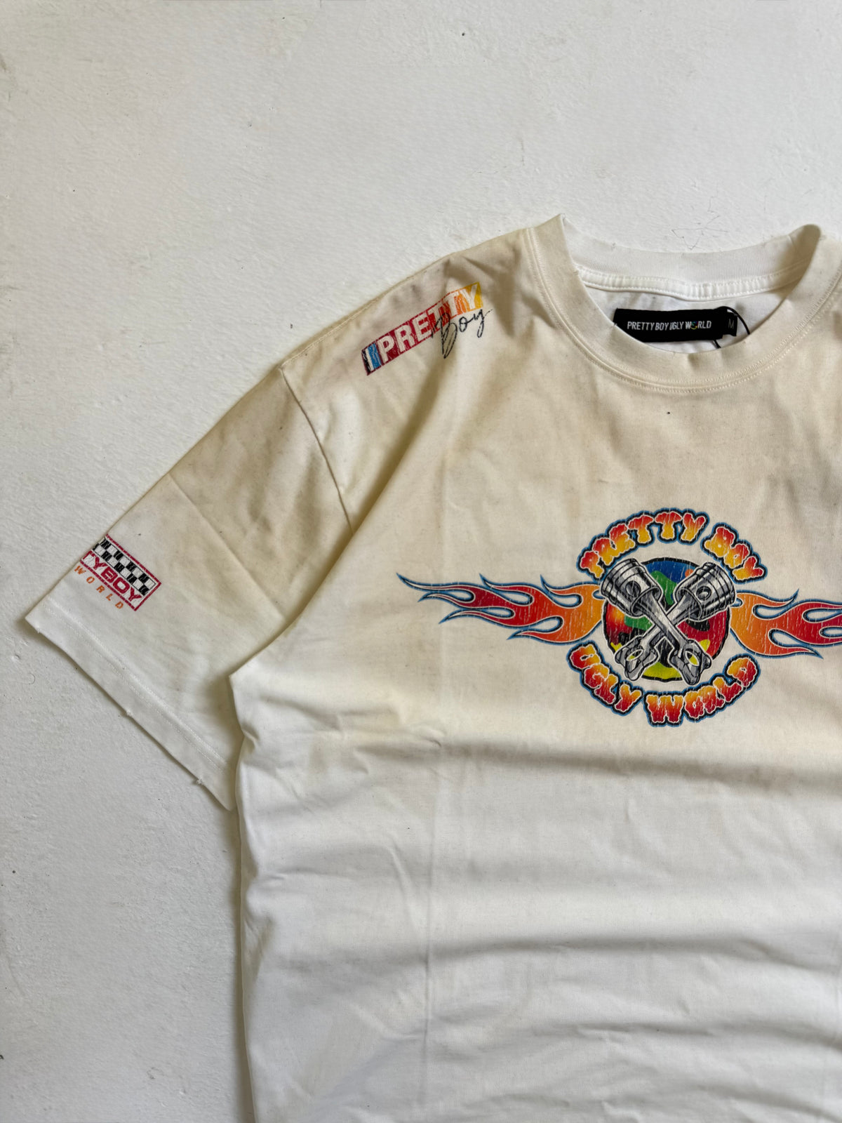 PISTON WASHED WHITE TEE