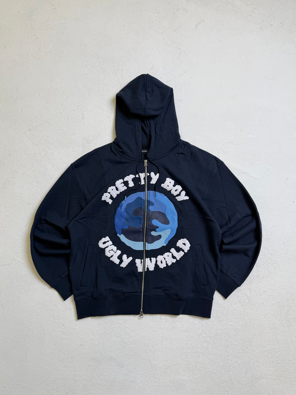 WORLD NAVY ZIP-UP HOODIE