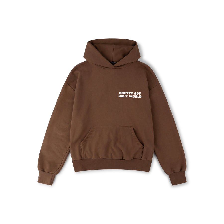 THE WORLD HOODIE - CHOCOLATE SORBET