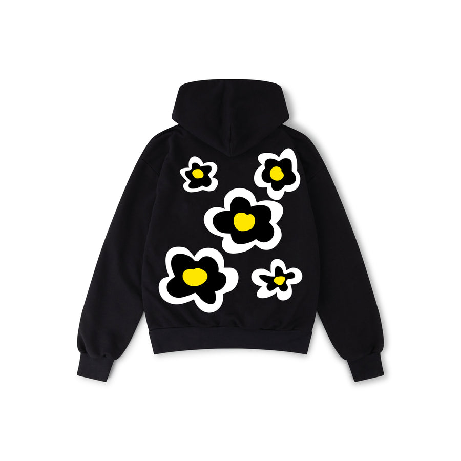 PRETTY BOY DAISY - HOODIE - BLACK
